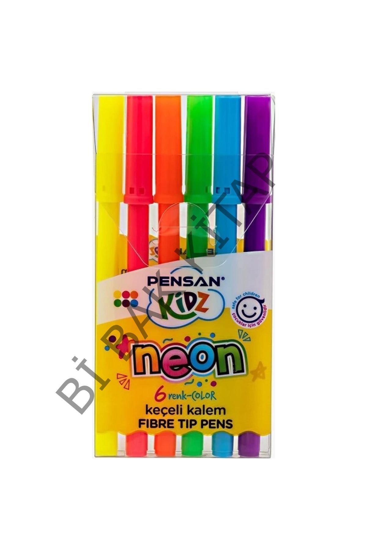 Kidz Keçeli Kalem Neon Renkler 6'lı - Pe99093ps24