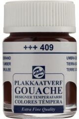 Gouache Jar 16ml Guaj Boya Burnt Umber / 409