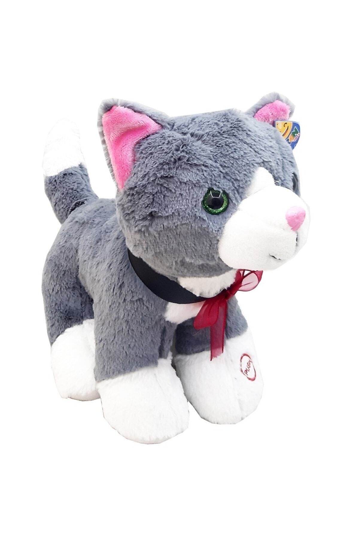 Peluş Sesli Kedi 31 Cm