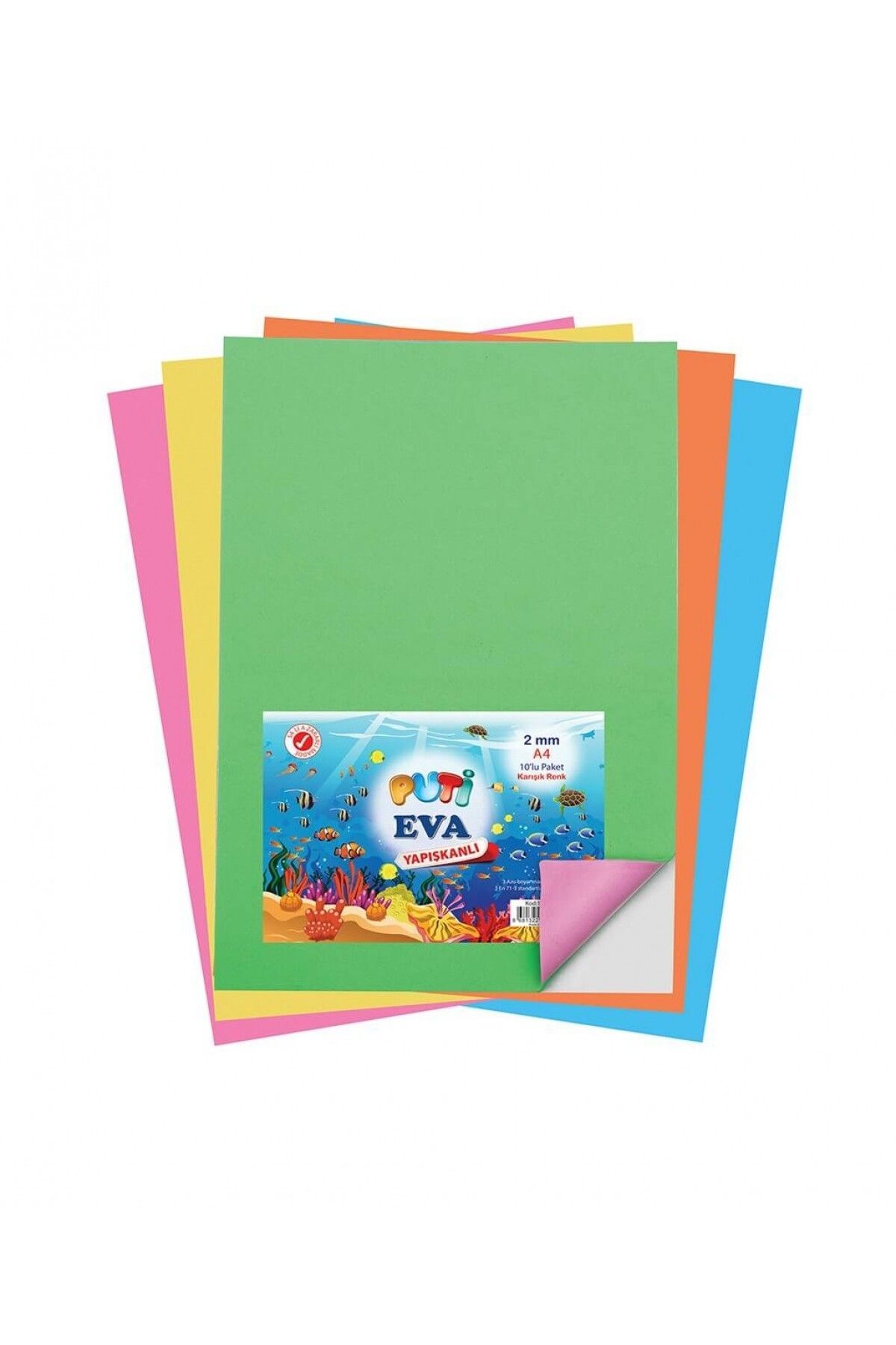 Yapışkanlı Eva Eva 10 Renk Set / 1123