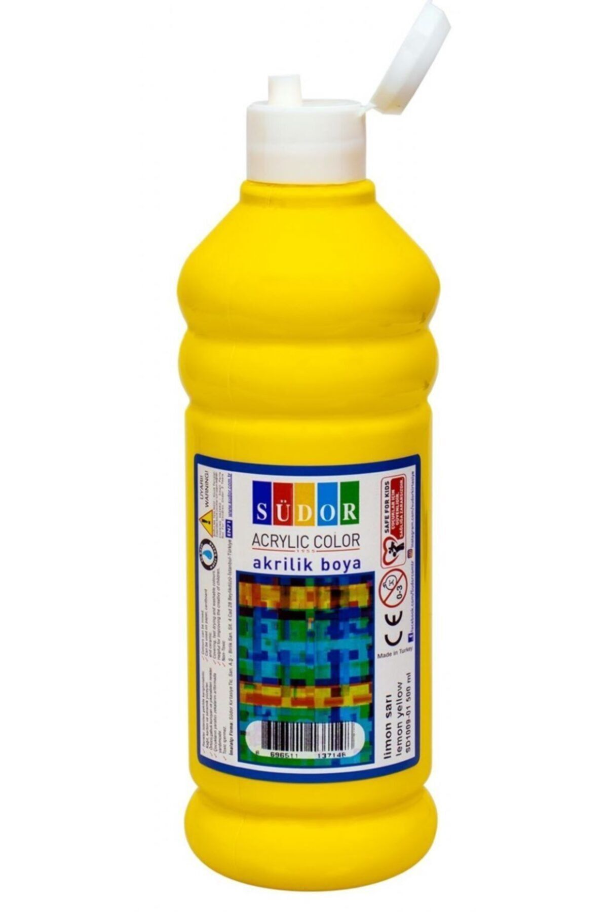 Akrilik Boya 500 ml Limon Sarı Sd1009-01