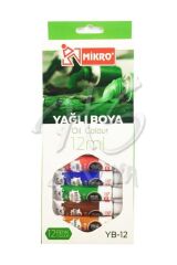 Mikro Yağlı Boya 12ml 12li