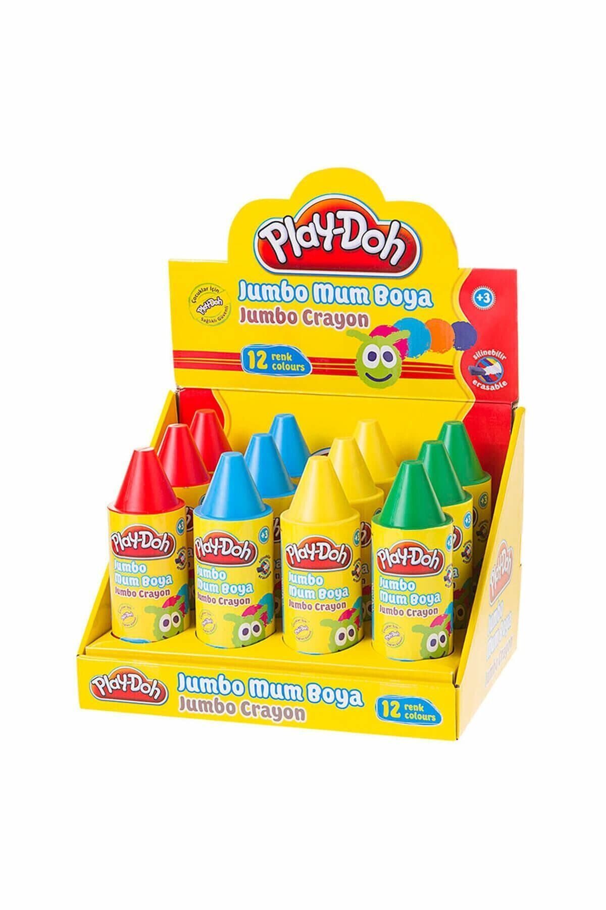 Play-doh 12 Renk Crayon Mum Boya Tüp 11 Mm