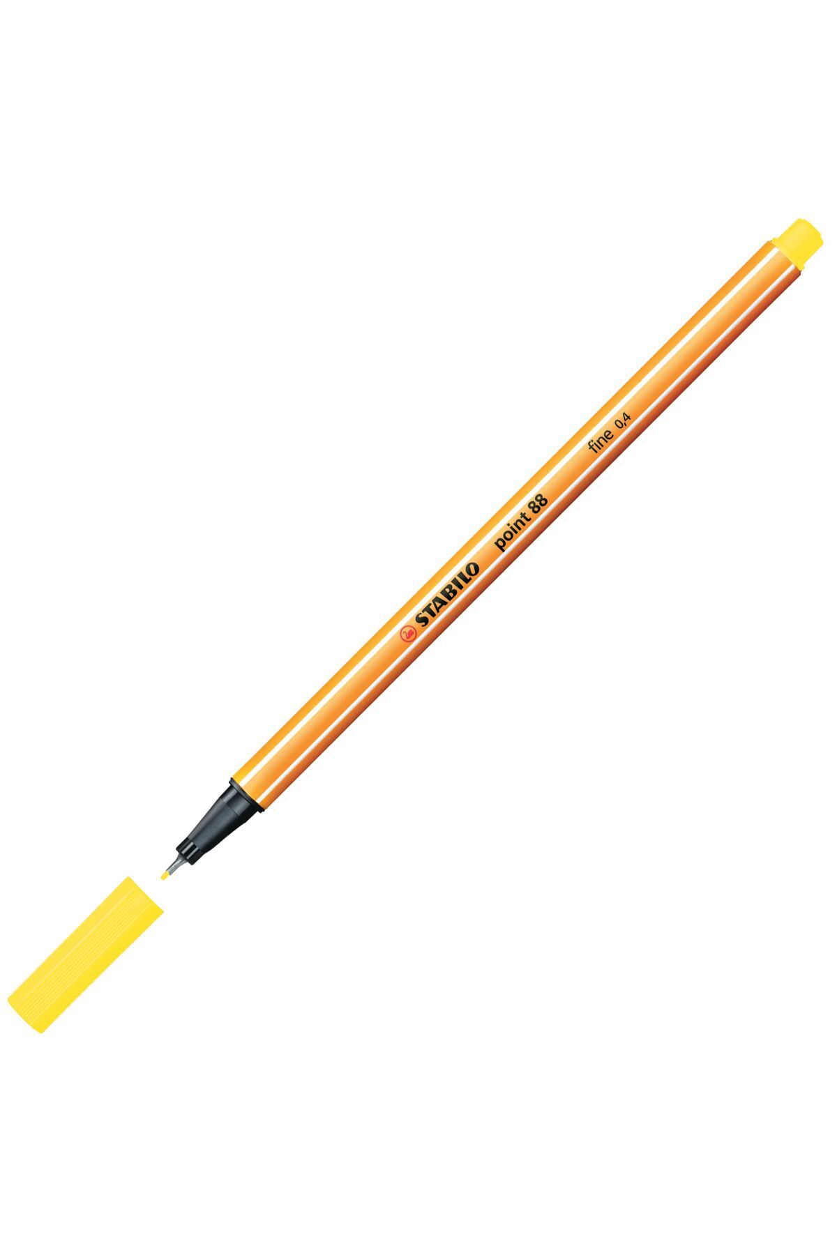 Point 88 Fineliner 0.4mm Keçe Uçlu Kalem 88/024 Floresan Sarı