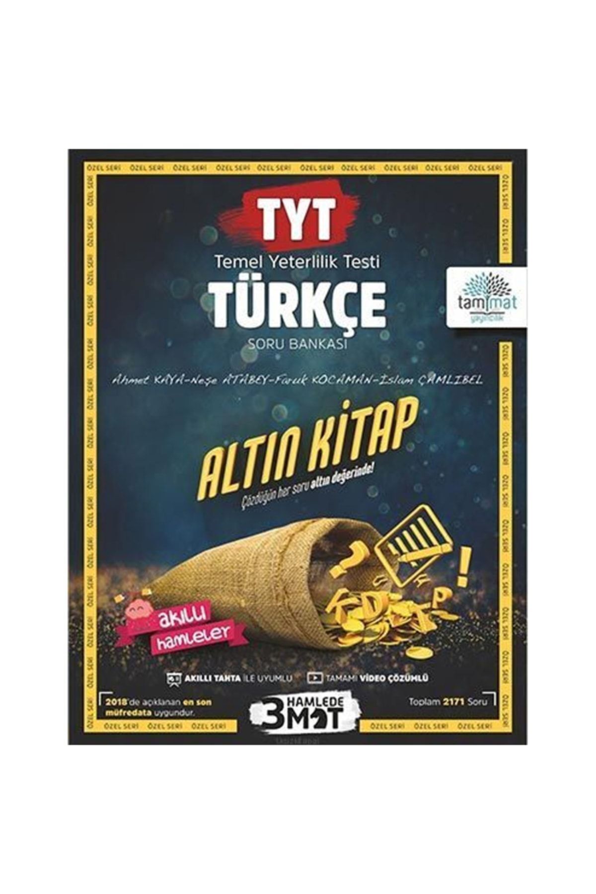 Tyt Türkçe Altın Kitap Tamamı Video Çözümlü Soru Bankası