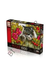 Rose Hedge Gülü Çit Puzzle & Yapboz -1000 Parça