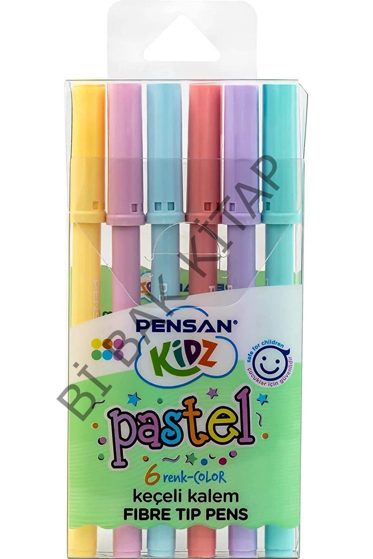 Kidz 6'lı Keçeli Boya Kalemi - Pastel Renk / 99090