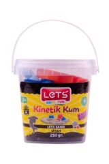 Lets Kinetik Kum 250 Gr. Siyah Plastik Kutu