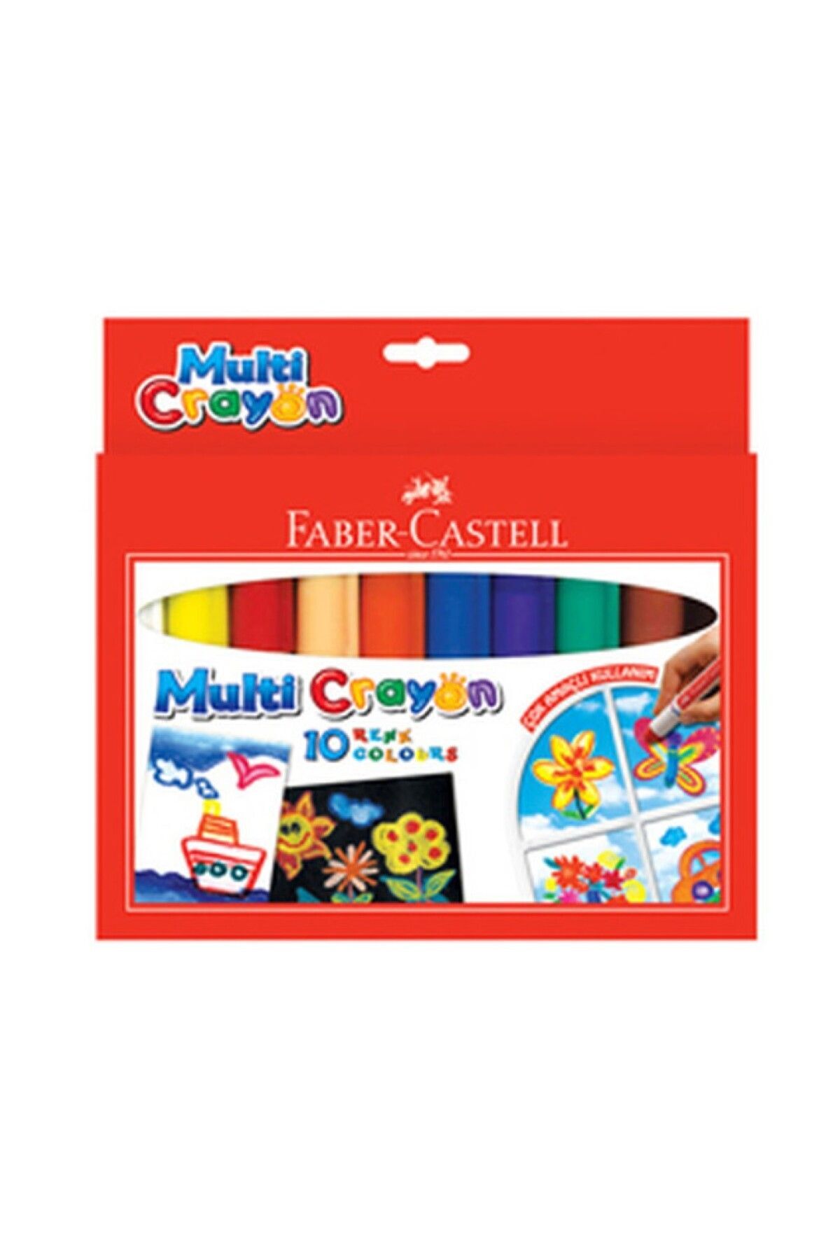 Faber-castell Mum Pastel Boya Multi Crayon 10 Lu Karton Kutu